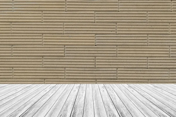 Wall texture surface with Wood terrace — Stock Photo, Image
