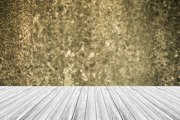 Терраса из дерева и текстура стен в винтажном стиле — стоковое фото