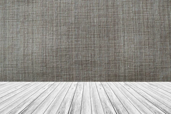 Terraza de madera y textura de tela —  Fotos de Stock