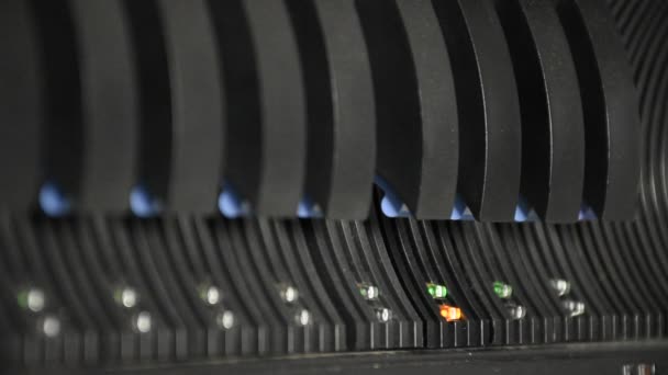 Dator server hårddisk Led fel varning tecken — Stockvideo