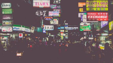 Patpong gece pazarı silom Road