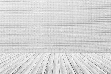 Ahşap Teras ve duvar kağıdı iç doku