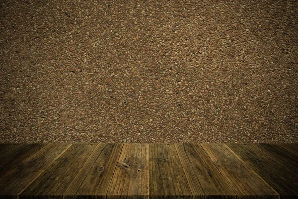 Настенная фактура винтажный стиль с деревянной террасой — стоковое фото