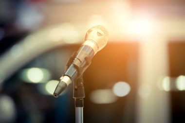 Seminer olay mikrofon