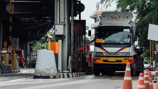 Gate for expressway fee payment in Bangkok by EXAT — Stock Photo, Image