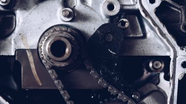 Demonte araba kirli motor ve vites Garage