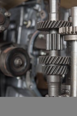 Demonte araba kirli motor ve vites Garage
