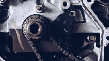 Demonte araba kirli motor ve vites Garage