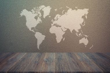 Buzlu cam doku, vintage tarzı ahşap terra ile sürecinde