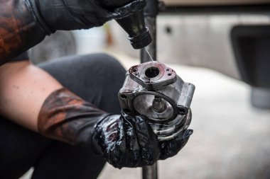 Yakıt enjeksiyon ve hava akışı araba motor Temizleme