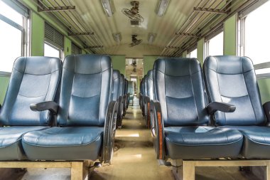 İçinde tren tren koltuk vintage tarzı ile