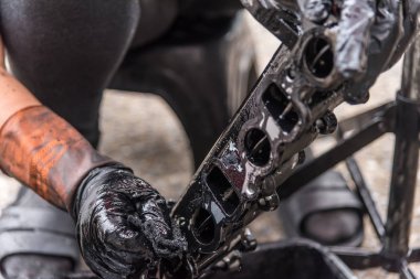 Yakıt enjeksiyon ve hava akışı araba motor Temizleme
