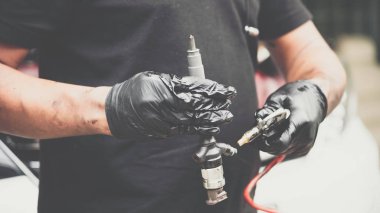 Yakıt enjeksiyon ve hava akışı araba motor Temizleme