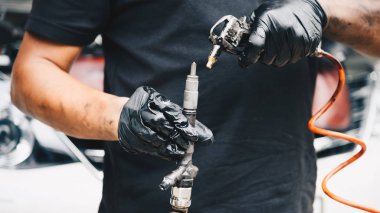 Yakıt enjeksiyon ve hava akışı araba motor Temizleme