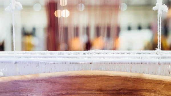 Traditional loom machine for weave Thai silk