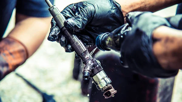 Yakıt enjeksiyon ve hava akışı araba motor Temizleme