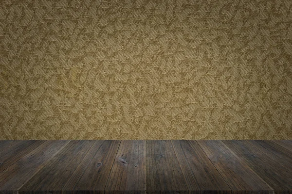 Wall texture background with wood terrace — Stock Photo, Image