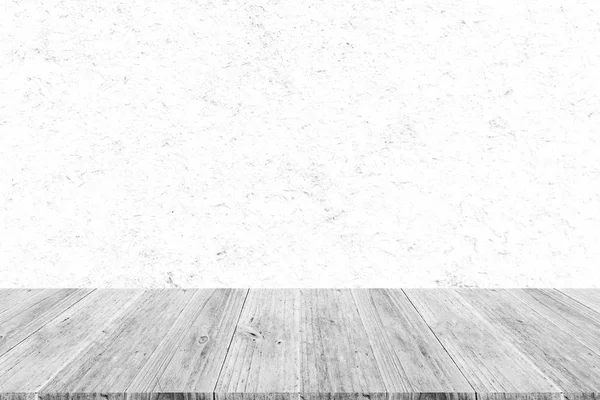 Фон текстури дерева, процес в білому кольорі з дерев'яною терасою — стокове фото