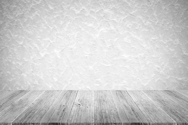 Sfondo texture della parete, processo in colore bianco con terra di legno — Foto Stock