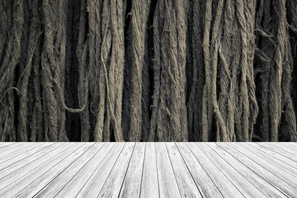 Stof textuur achtergrond proces in vintage stijl met houten t — Stockfoto