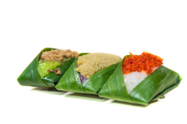 Sladký lepkavá rýže (thajské tradiční dezert jídlo) — Stock fotografie