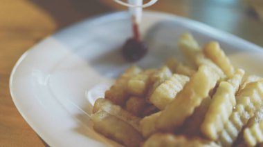 Patates kızartması veya fiş fastfood Restoran