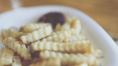 Patates kızartması veya fiş fastfood Restoran
