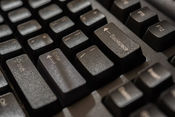 Teclado para servidor de computadora o computadora de escritorio —  Fotos de Stock