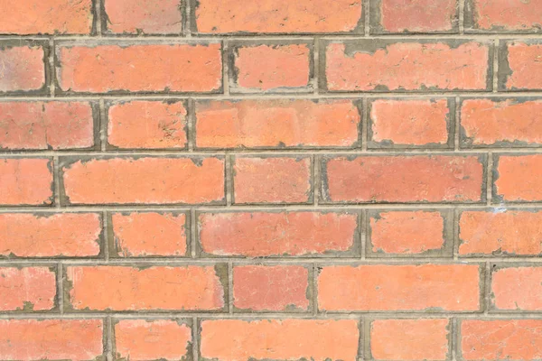 Поверхность стены из красного кирпича — стоковое фото