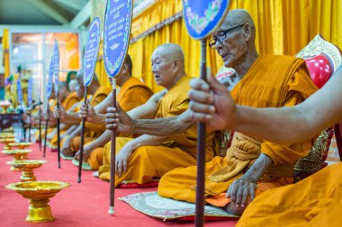 Tay keşiş Budist Dini törenle için dua
