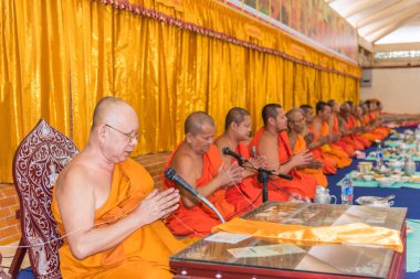 Tay keşiş Budist Dini törenle için dua