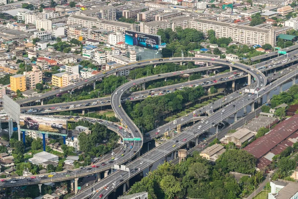 バンコクの交通高速道路と都市の景観 — ストック写真