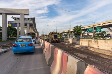 Şantiye gökyüzü tren Bangsue-Rangsit
