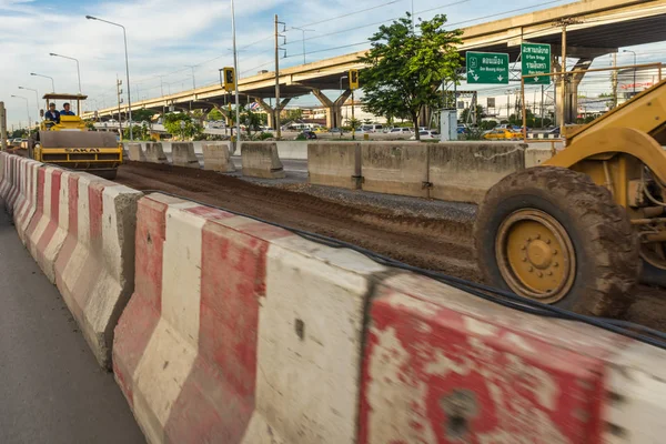 Bouwplaats van hemel trein Bangsue-Rangsit — Stockfoto