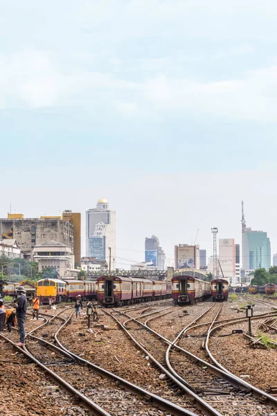 Restauración de las vías férreas del ferrocarril — Foto de Stock