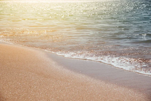 Пейзаж пляжу і моря з красивими пейзажами — стокове фото