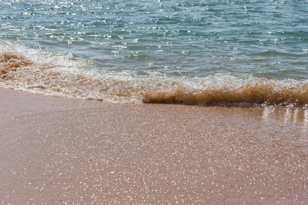 Paisaje de playa y mar con hermosos paisajes — Foto de Stock