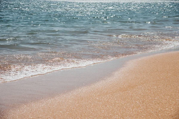 Paisaje de playa y mar con hermosos paisajes — Foto de Stock