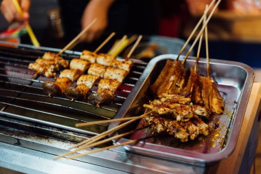 Mala ile sichuan biber piyasası et ızgara