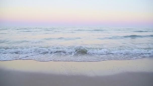 Movimento Lento Paisagem Lugar Viagem Com Natureza Uma Praia Amarela — Vídeo de Stock