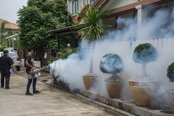 Muerte de mosquitos Ddt rociado de nebulización para proteger de virus — Foto de Stock