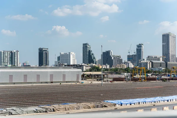 Bangkok Tailandia Noviembre 2019 Construcción Vías Férreas Para Tren Ferroviario —  Fotos de Stock