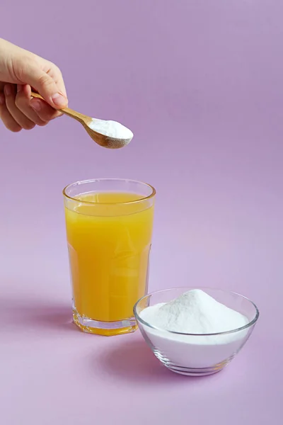Bir kaşık protein ya da kolajenle portakal suyu. Cilt, kemik ve eklemler için doğal güzellik ve sağlık desteği.