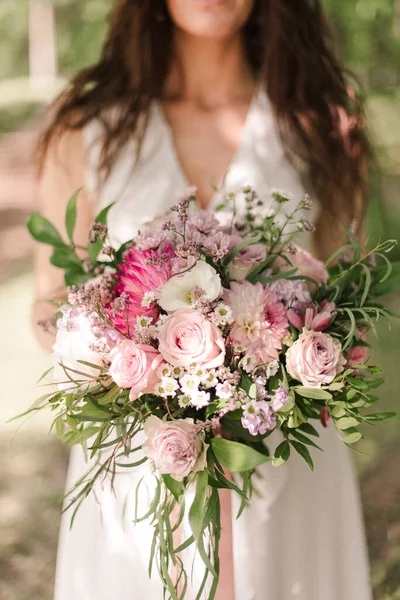 The original bride\'s bouquet.  The bride\'s bouquet with herbs. The bride\'s flowers.