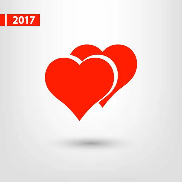 Ikone der Herzen. — Stockvektor