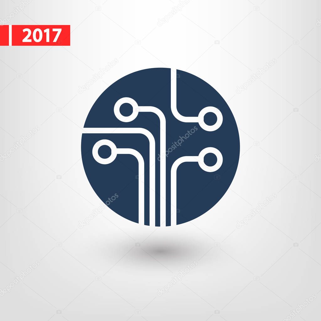Web icon for the site, in a flat style