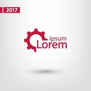 Vites simgesi, vektör çizimi. Düz tasarım biçimi