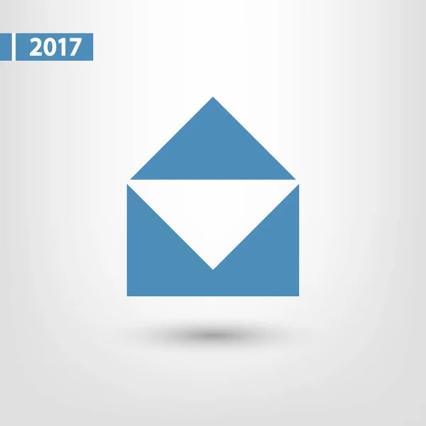 Icona della posta, illustrazione vettoriale. stile design piatto — Vettoriale Stock