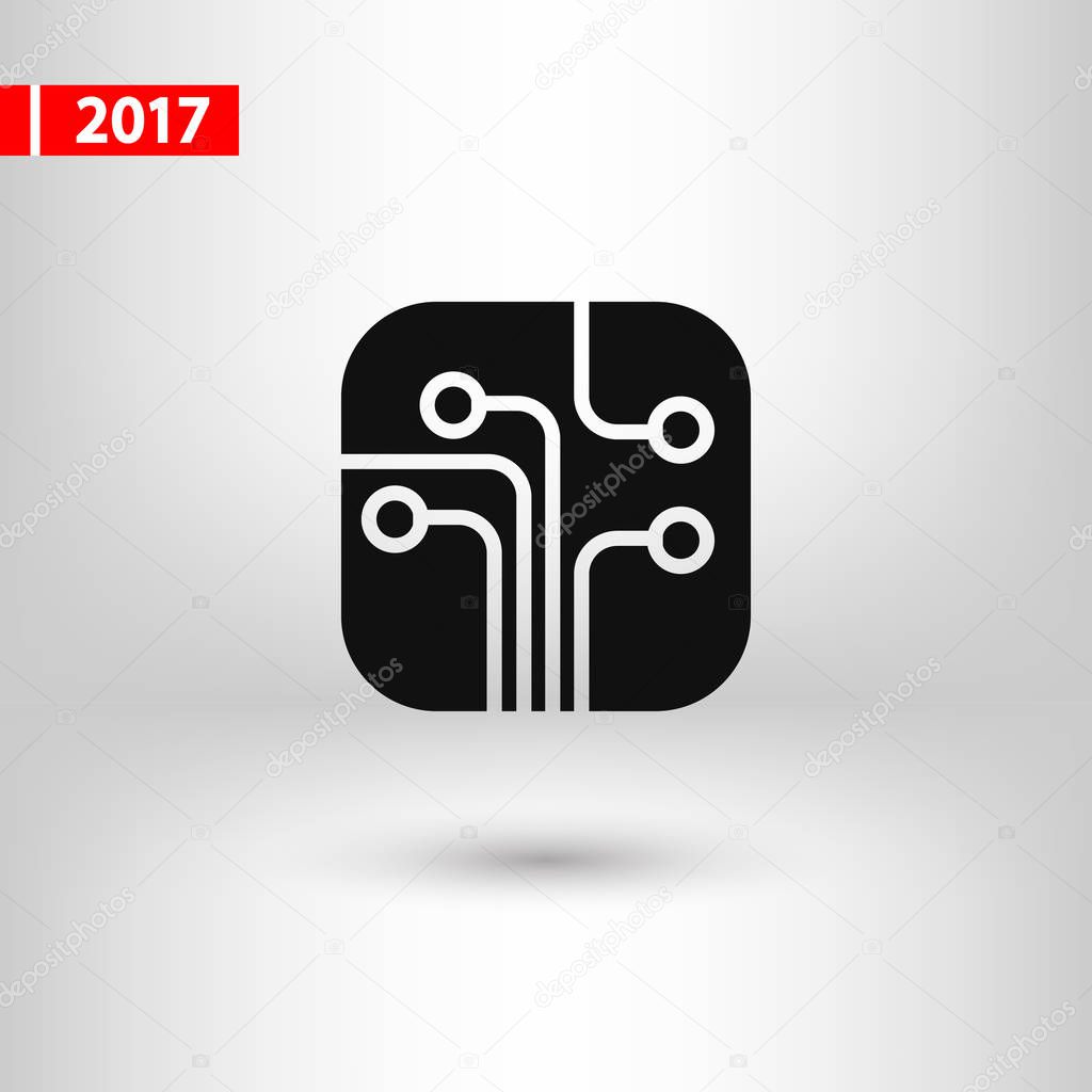 Web icon for the site, in a flat style