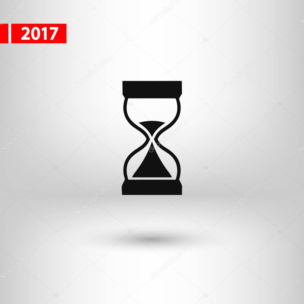 hourglass  icon, vector illustration. Flat design style